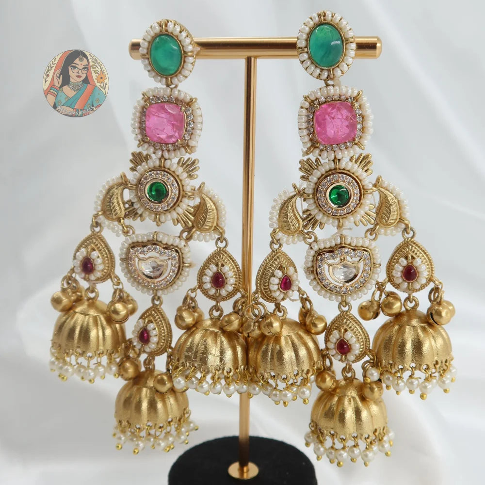 Piya Gold Earrings - B