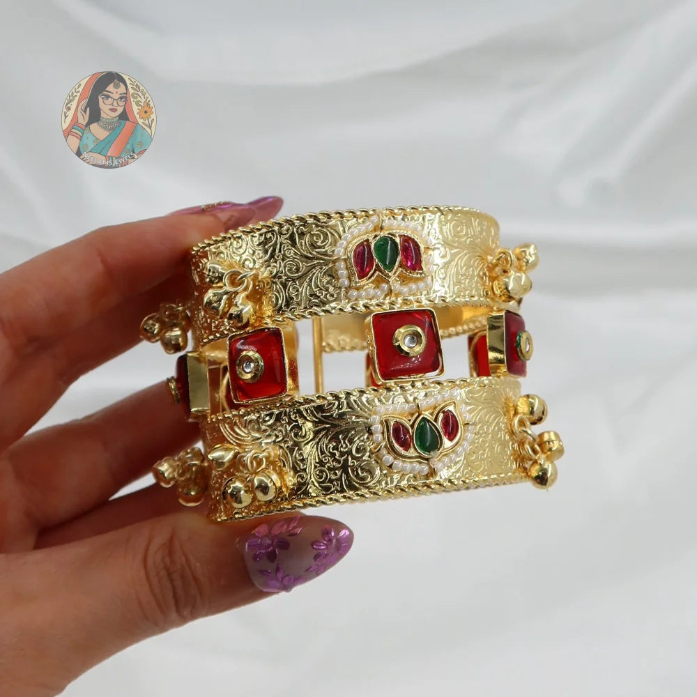Pratima Gold Cuff/Bracelet - A