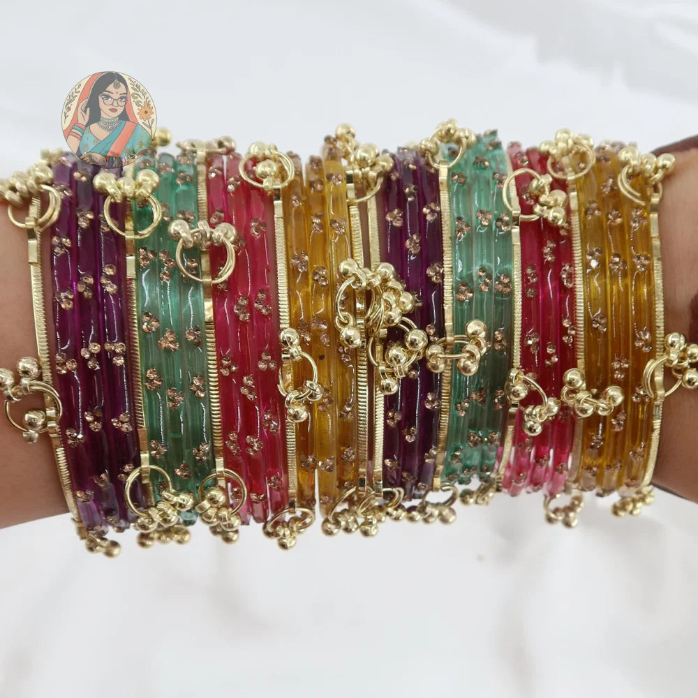 Preeti - Kashmiri Glass Bangle Set