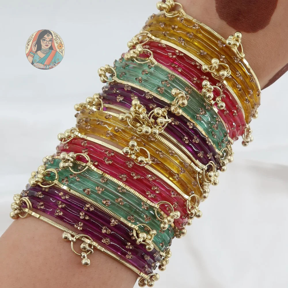 Preeti - Kashmiri Glass Bangle Set