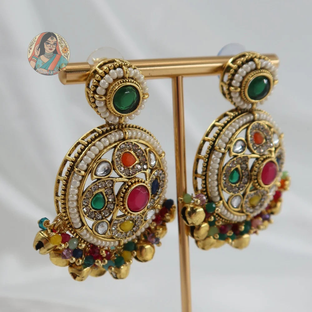 Preity Ghungroo Jhumka & Tikka Set