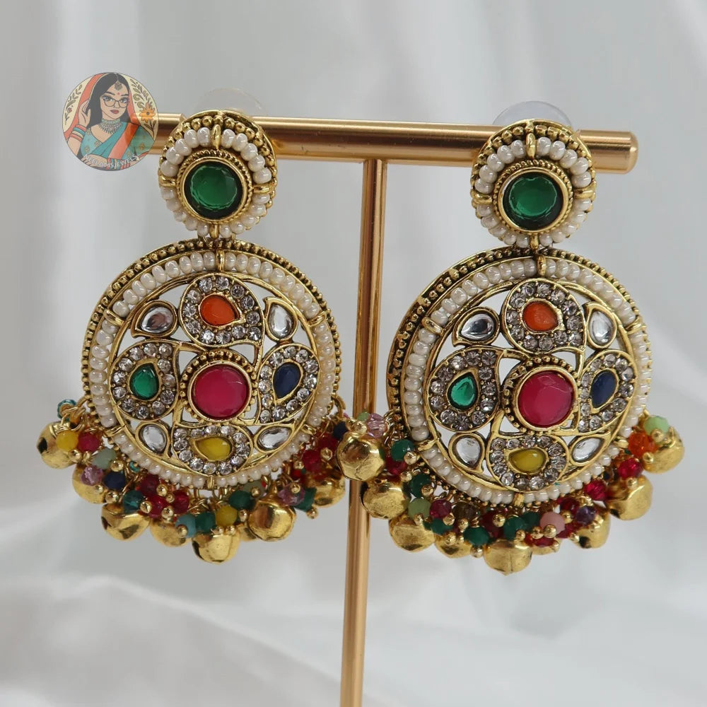 Preity Ghungroo Jhumka & Tikka Set