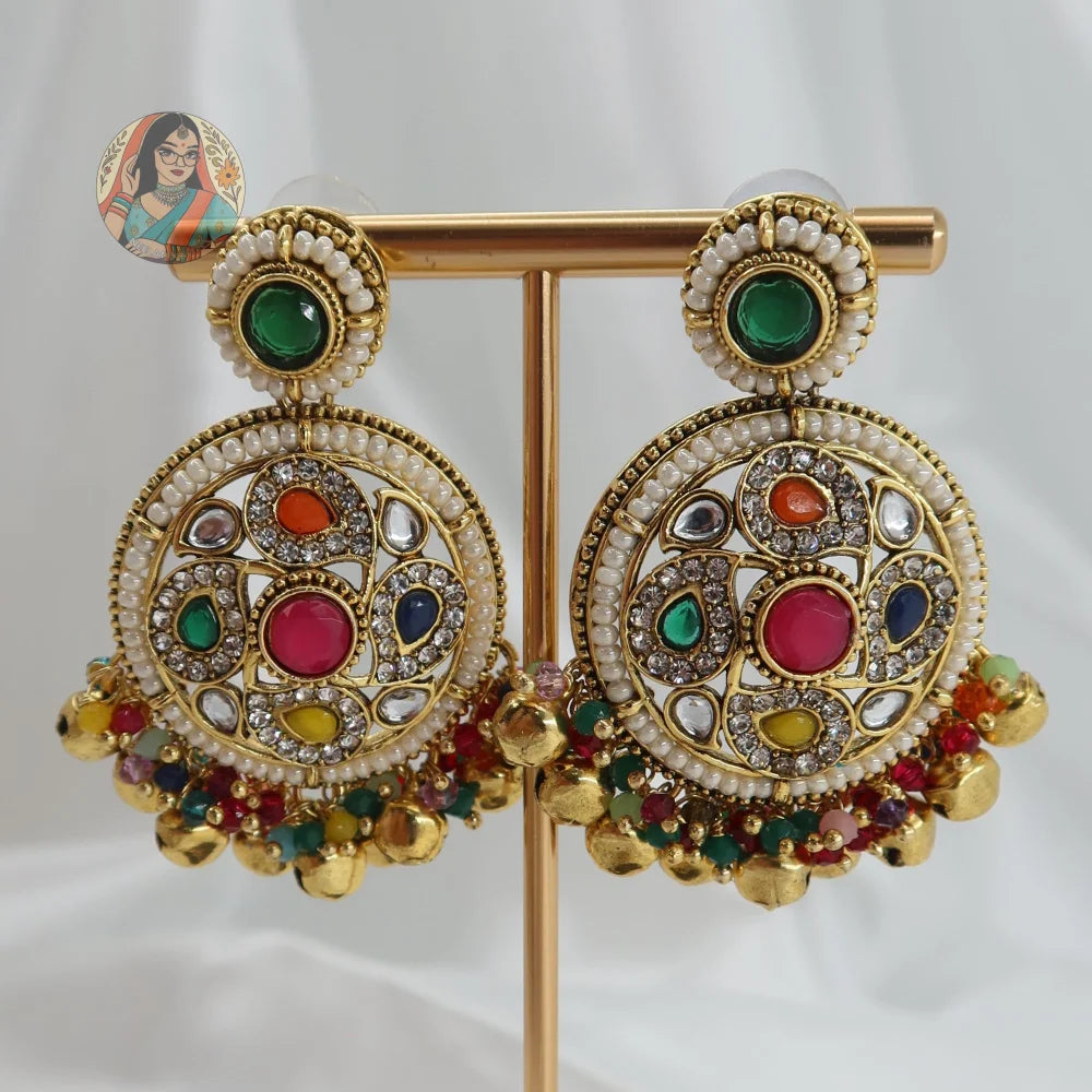 Preity Ghungroo Jhumka & Tikka Set