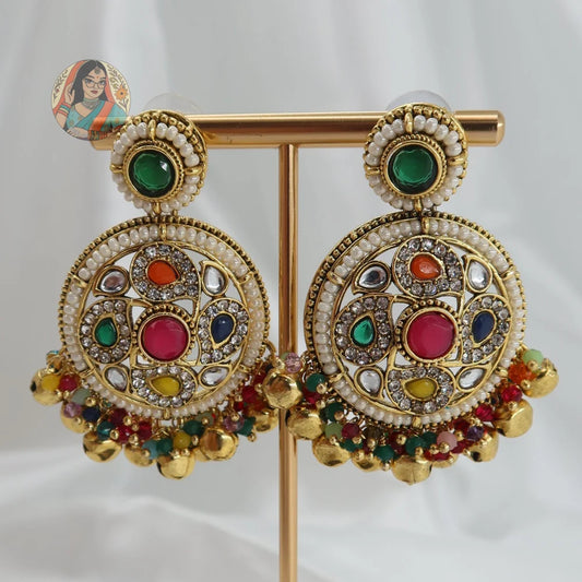 Preity Ghungroo Jhumka & Tikka Set