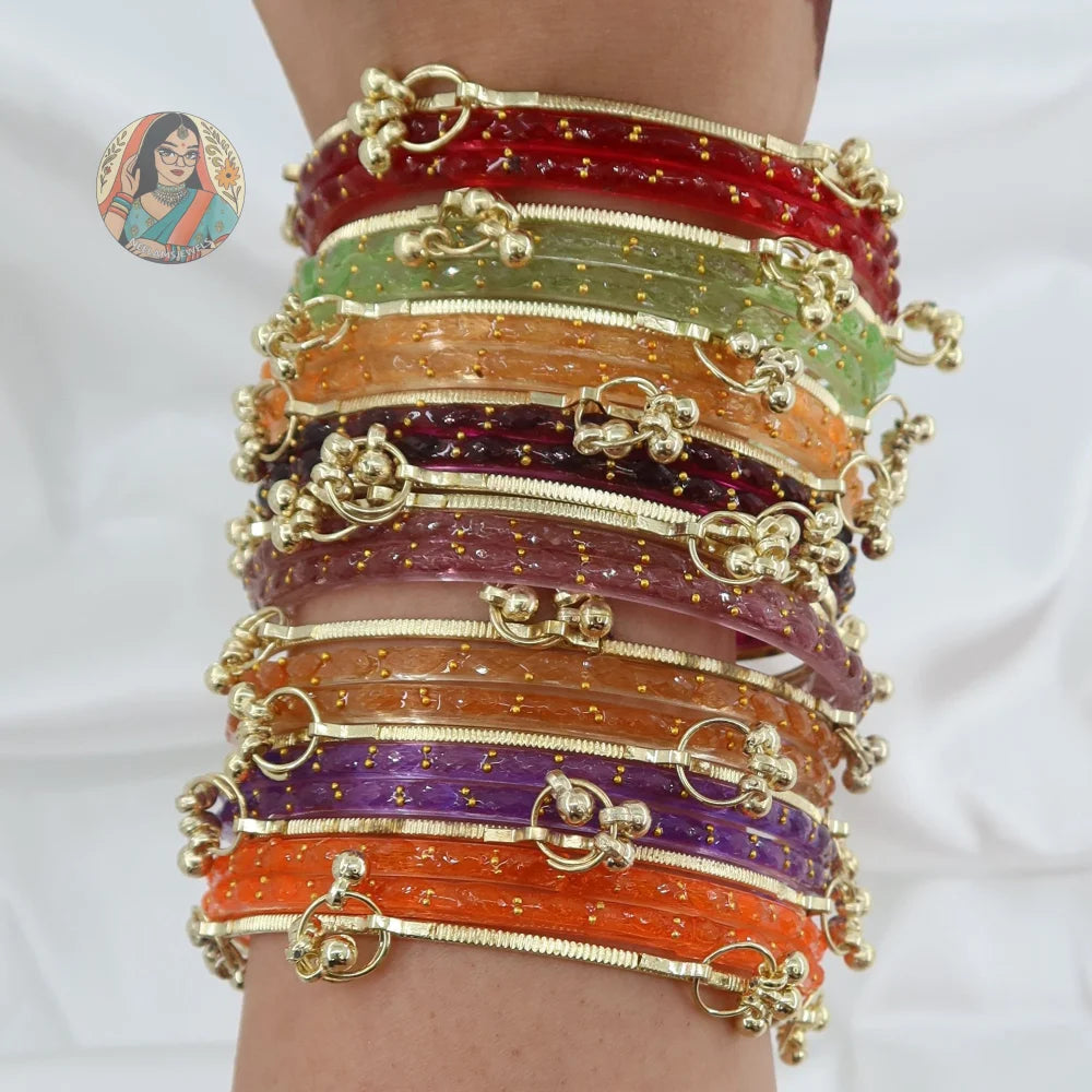 Prem - Kashmiri Glass Bangle Set