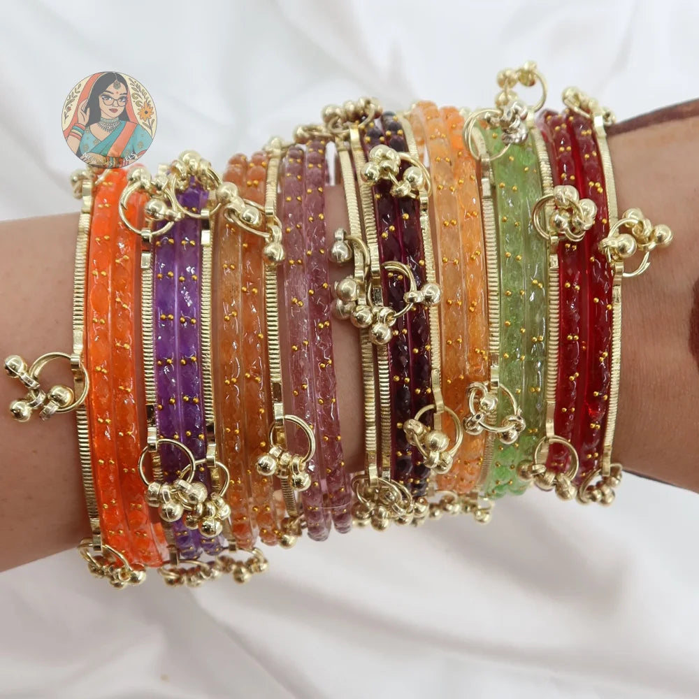 Prem - Kashmiri Glass Bangle Set