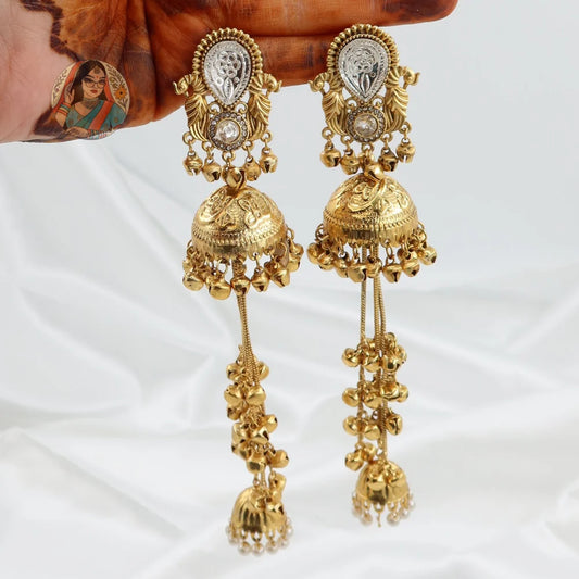 Priyanka Gold Kashmiri Earrings