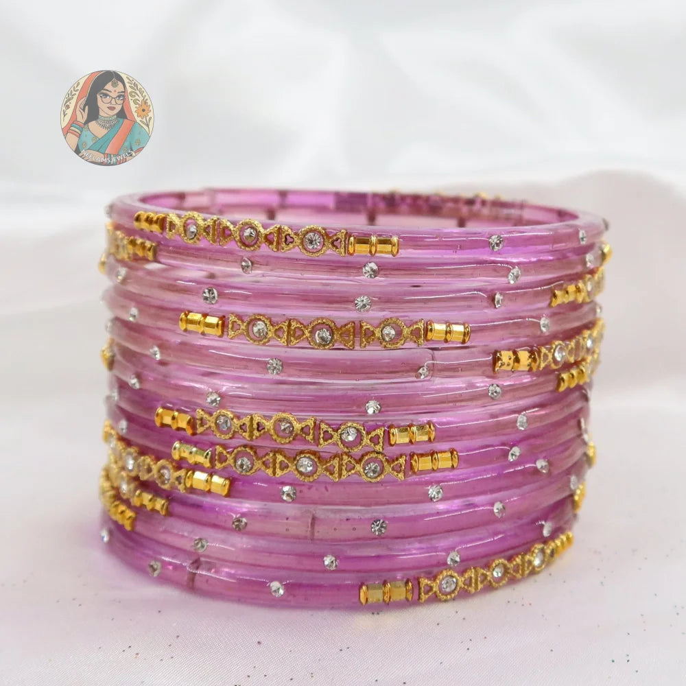 ’Purple’ Mehwish Glass Bangle Set