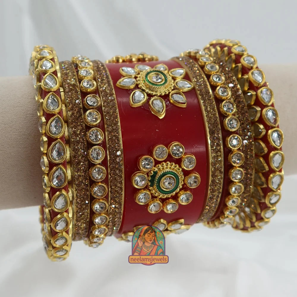 Rajwadi Bridal Bangle Stack