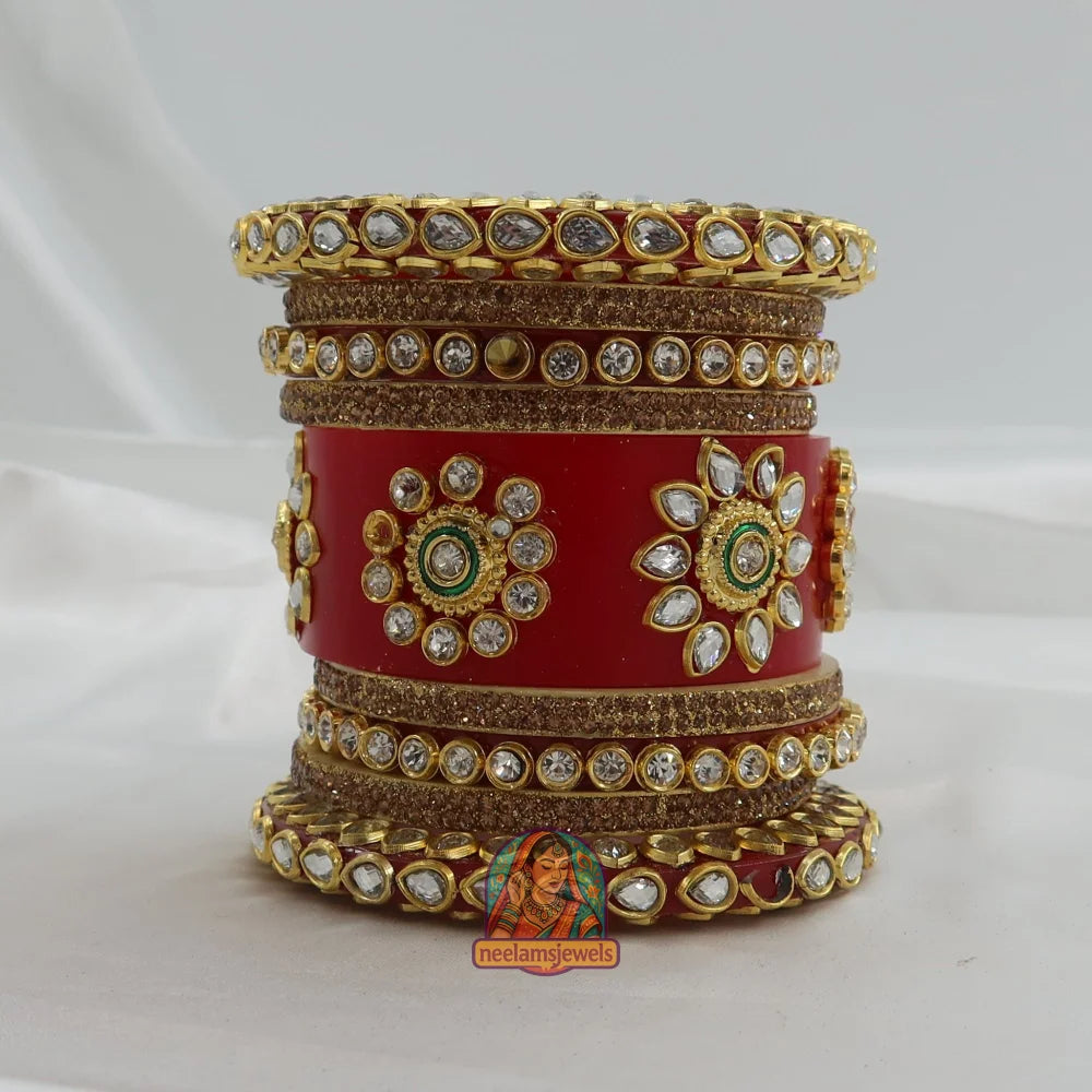 Rajwadi Bridal Bangle Stack
