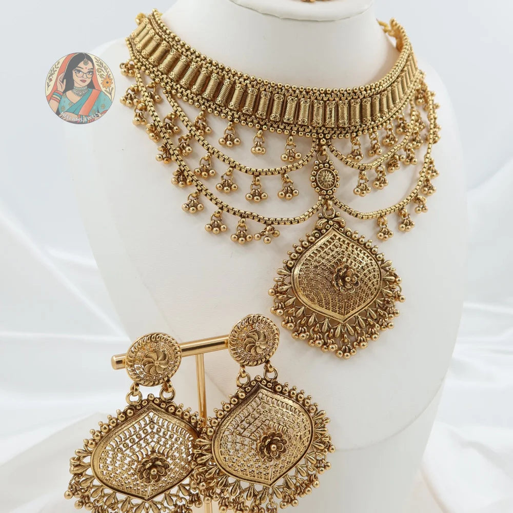 Rani Gold Necklace Set