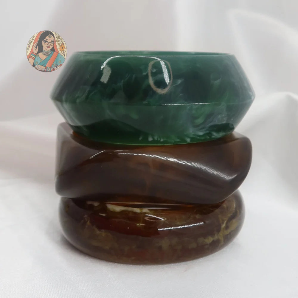 Raya Resin Bangle Stack