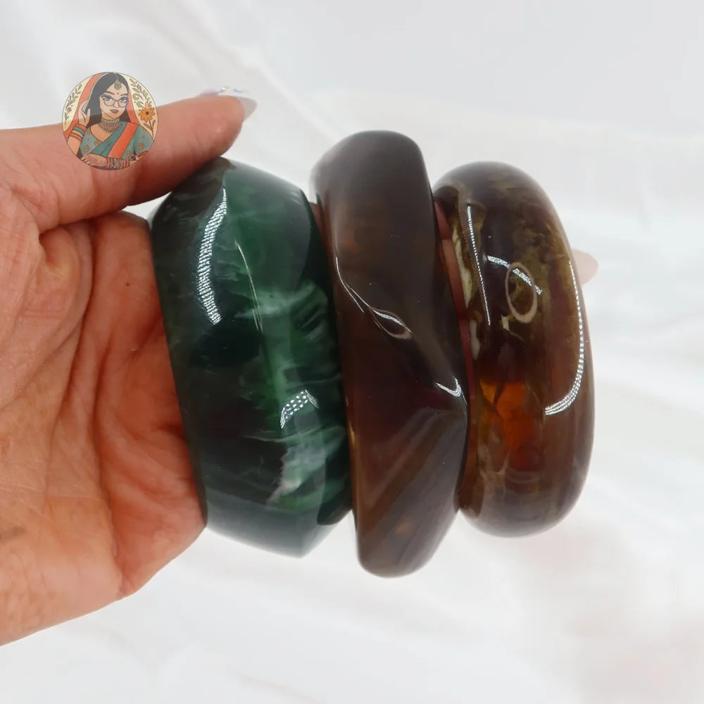 Raya Resin Bangle Stack