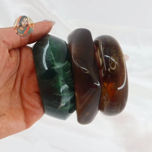 Raya Resin Bangle Stack