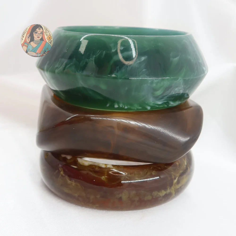 Raya Resin Bangle Stack
