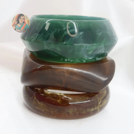 Raya Resin Bangle Stack