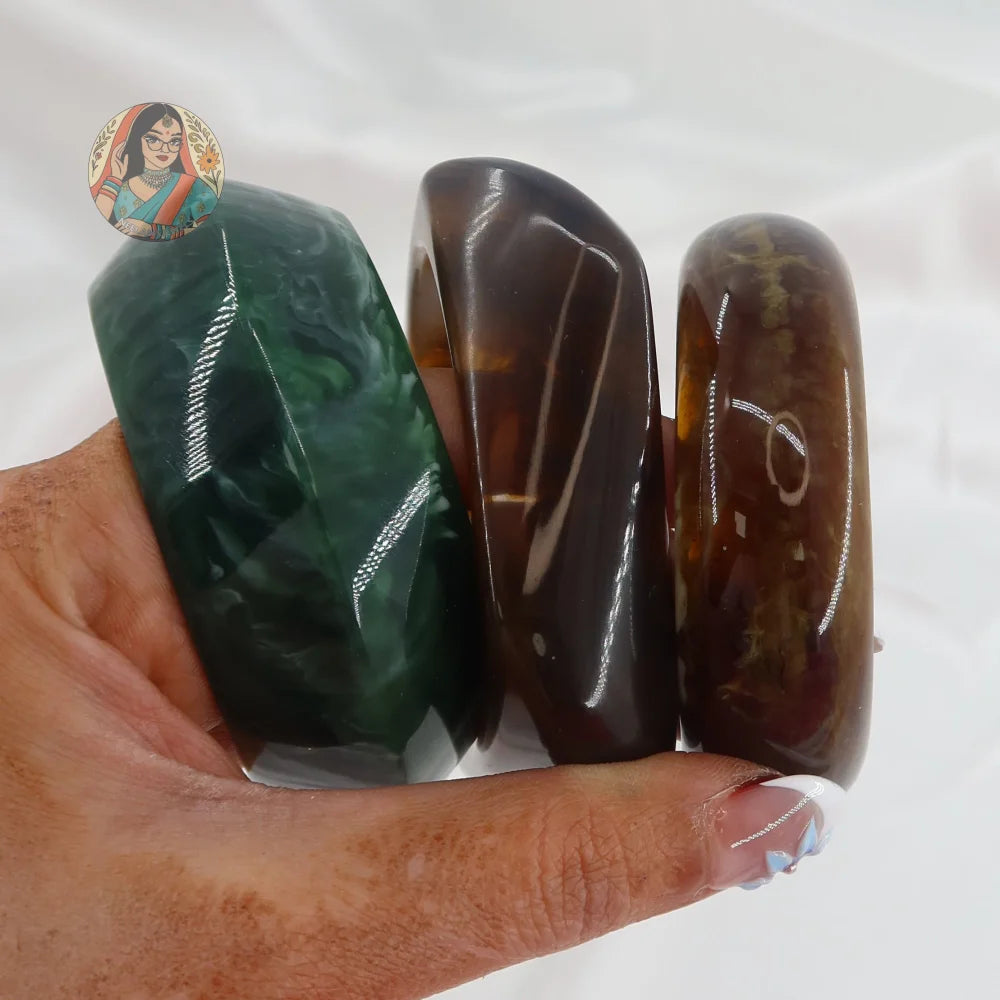 Raya Resin Bangle Stack
