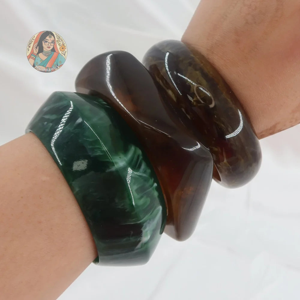 Raya Resin Bangle Stack