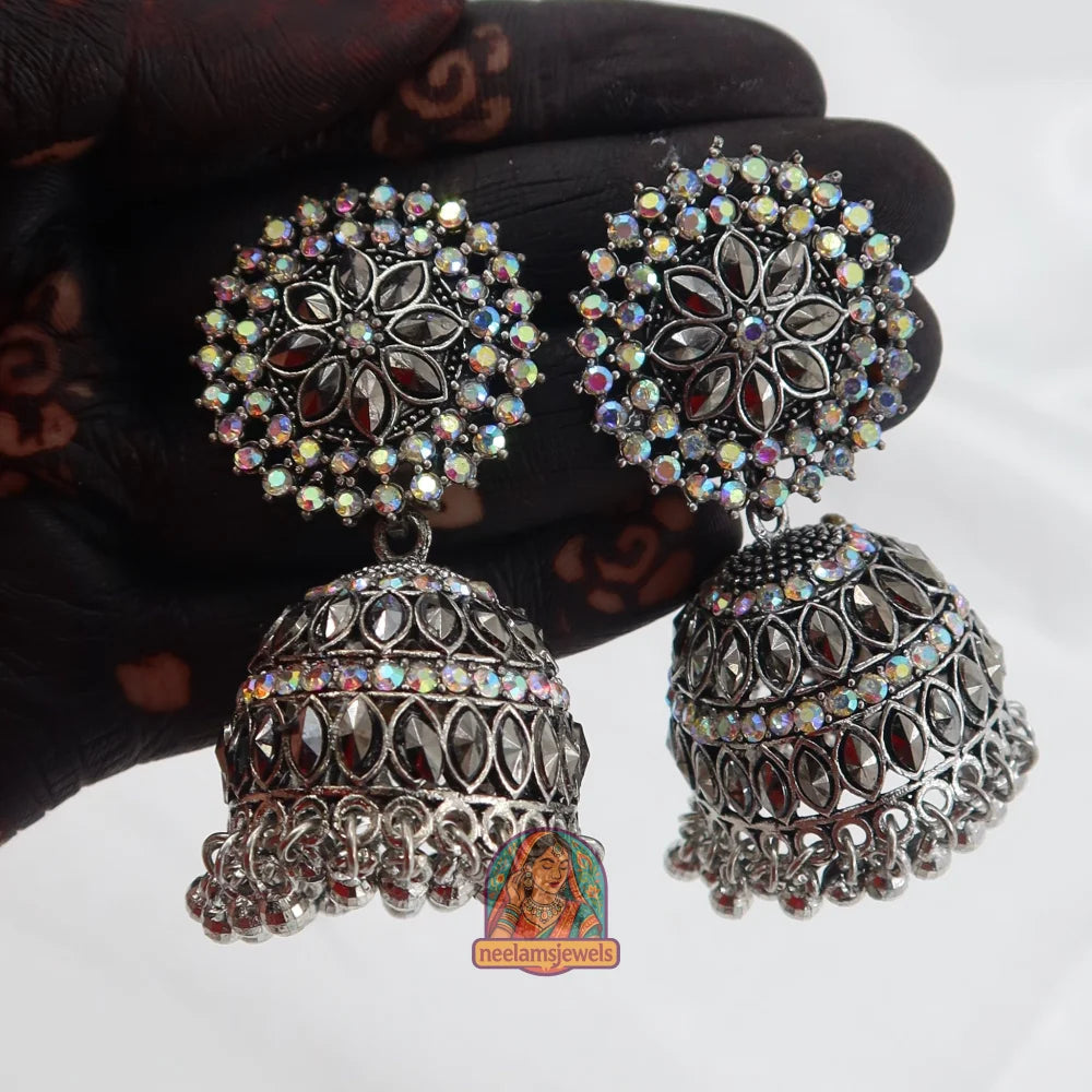 Rekha Oxidized Jhumke
