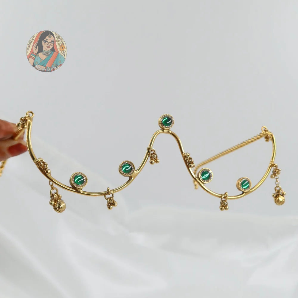 Ridhi Gold Facelet - Green
