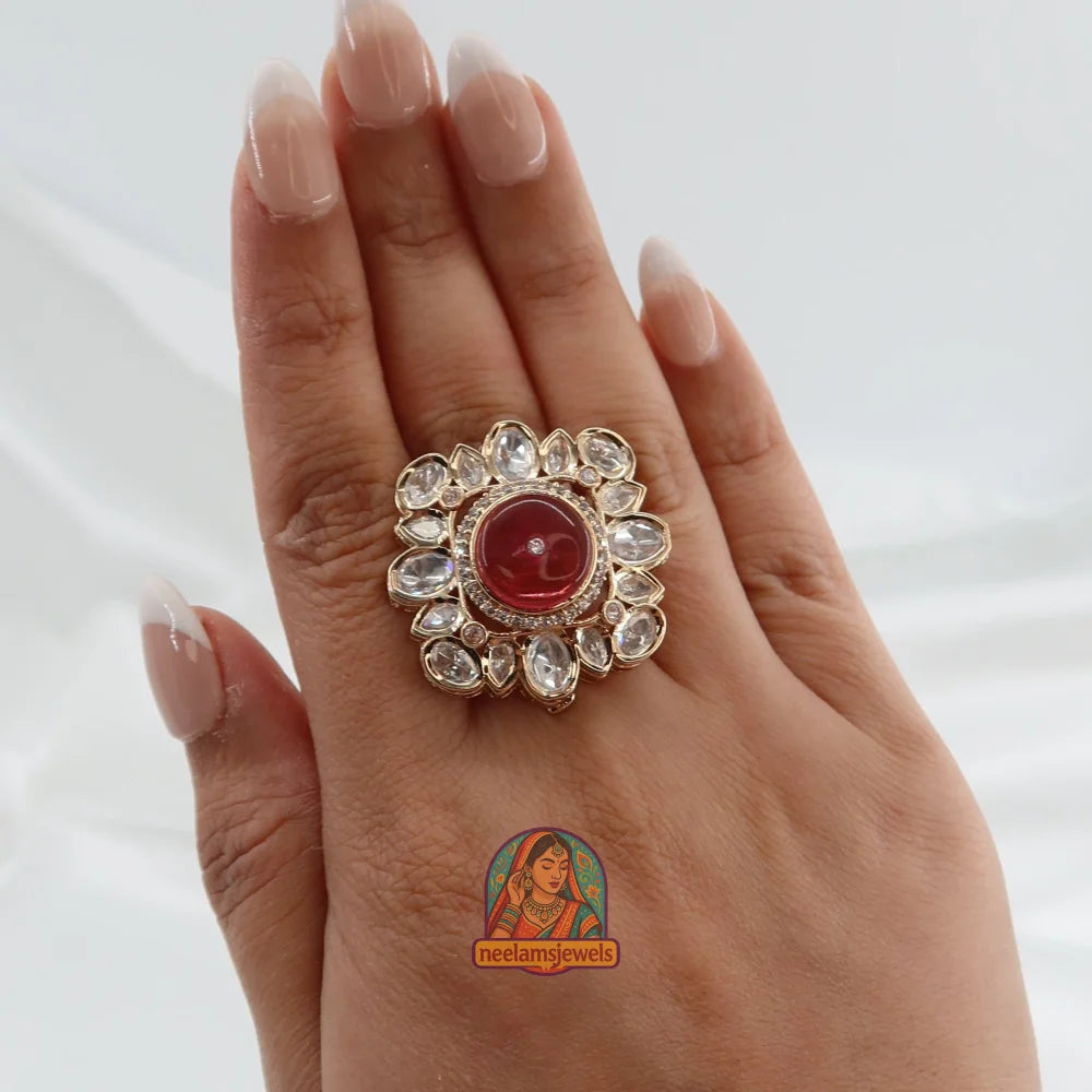 Riwaayat Stone Bloom Ring Pink