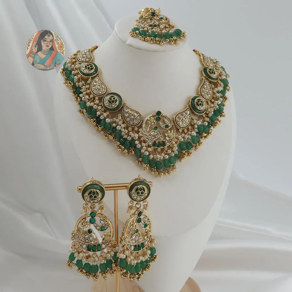 Riwayaat Necklace Set (Green)