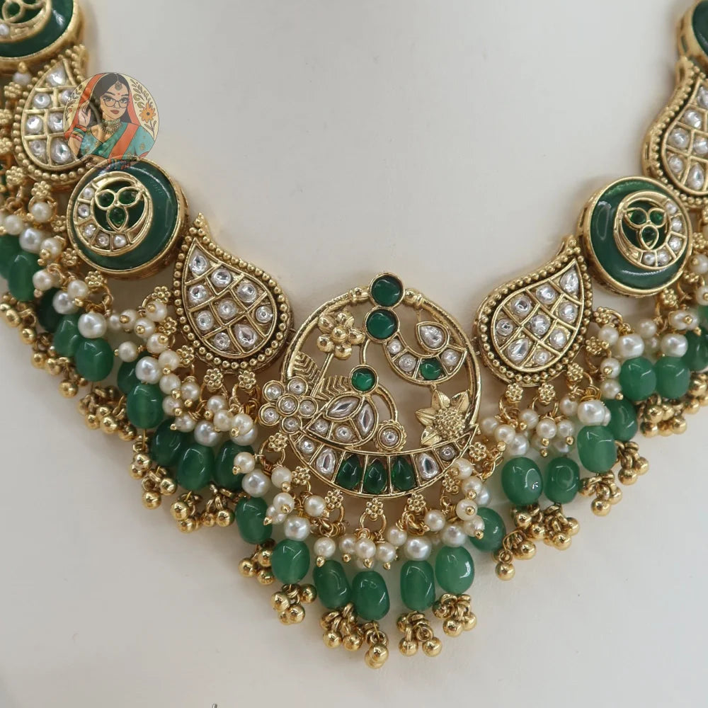 Riwayaat Necklace Set (Green)
