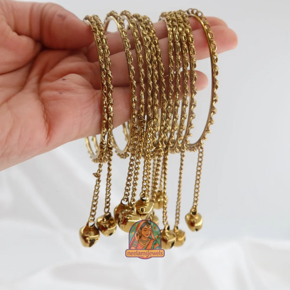 Rutuja Ghungroo Bangles (Golden)