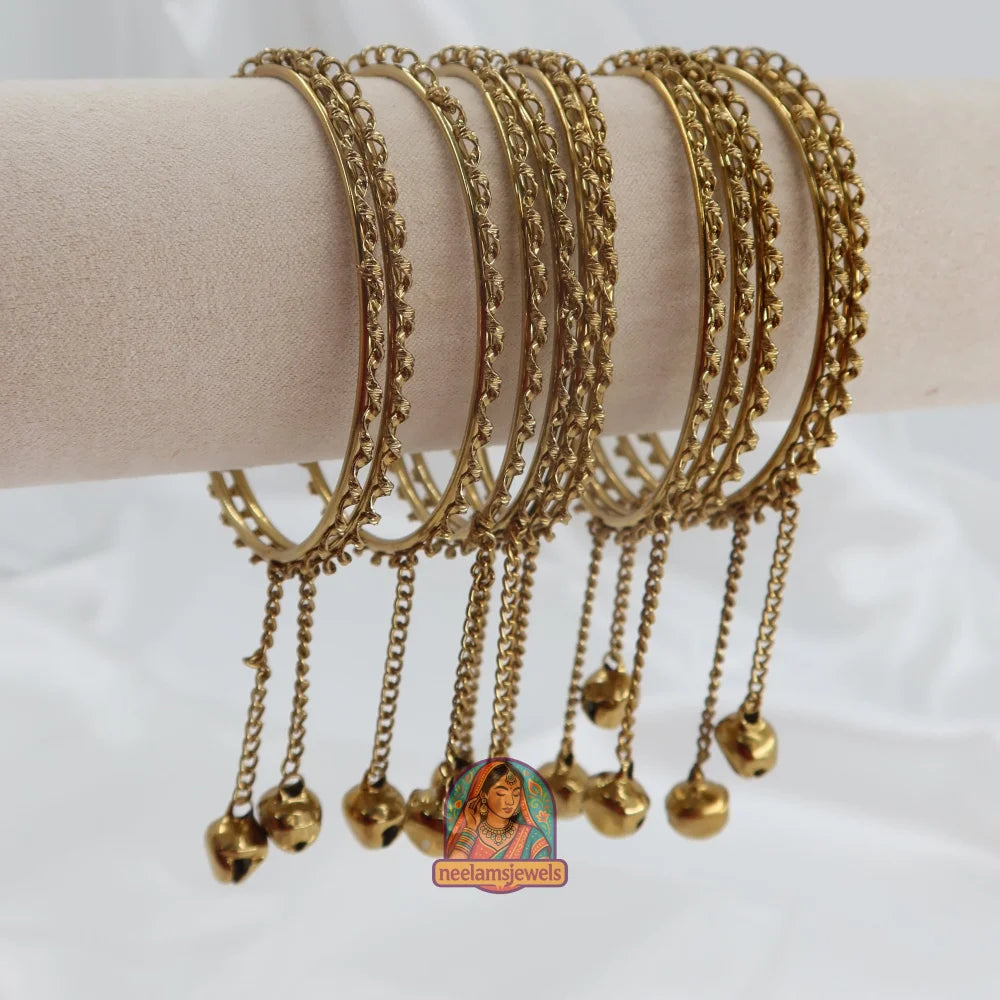 Rutuja Ghungroo Bangles (Golden)