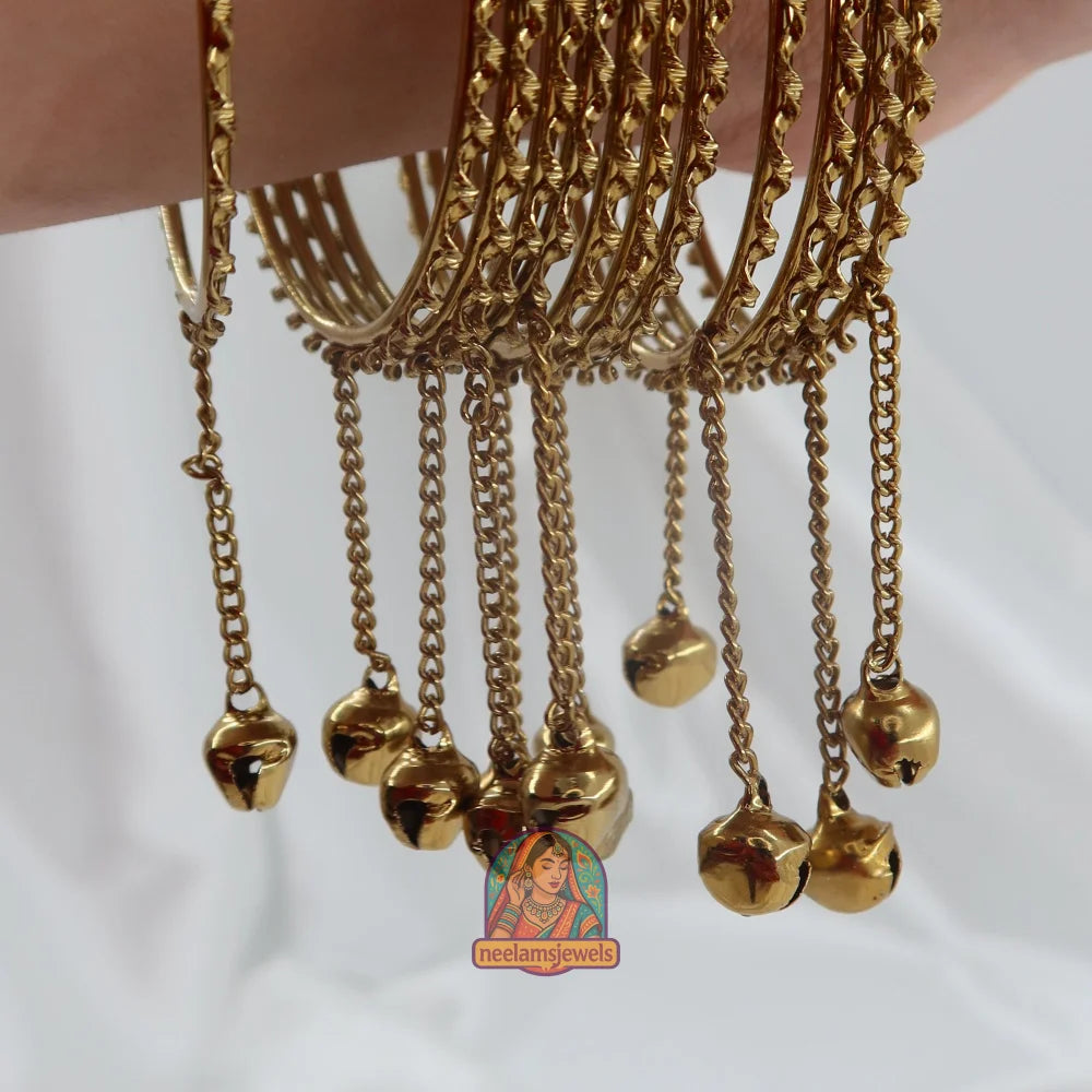 Rutuja Ghungroo Bangles (Golden)