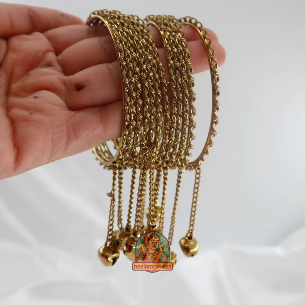 Rutuja Ghungroo Bangles (Golden)