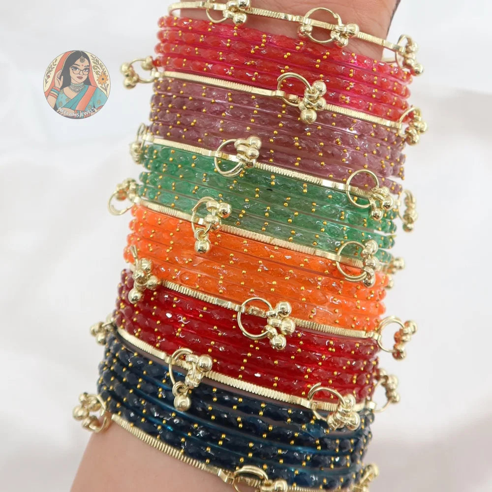 Sadhna - Kashmiri Glass Bangle Set