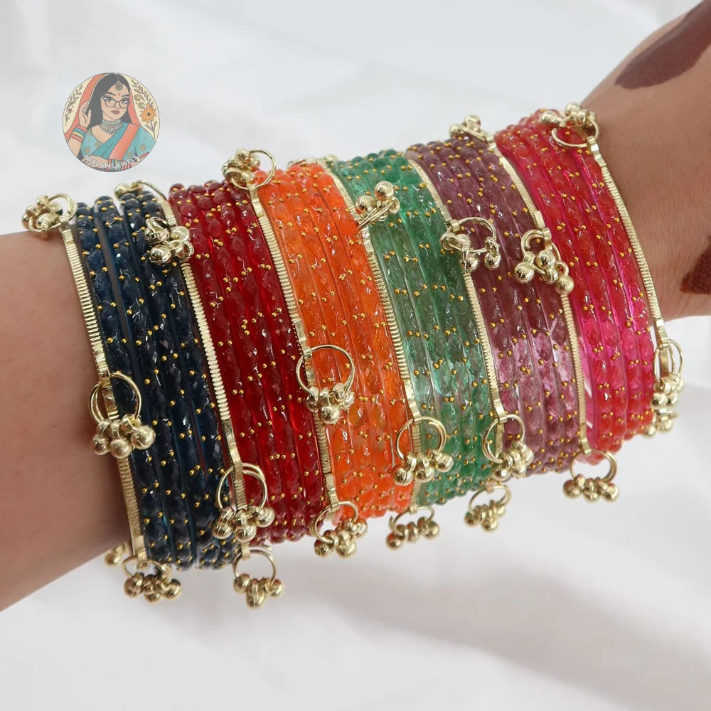 Sadhna - Kashmiri Glass Bangle Set