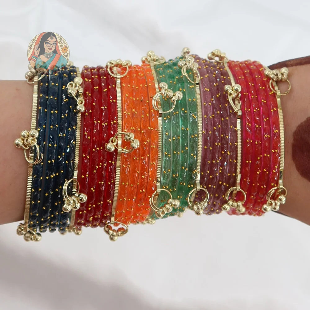 Sadhna - Kashmiri Glass Bangle Set