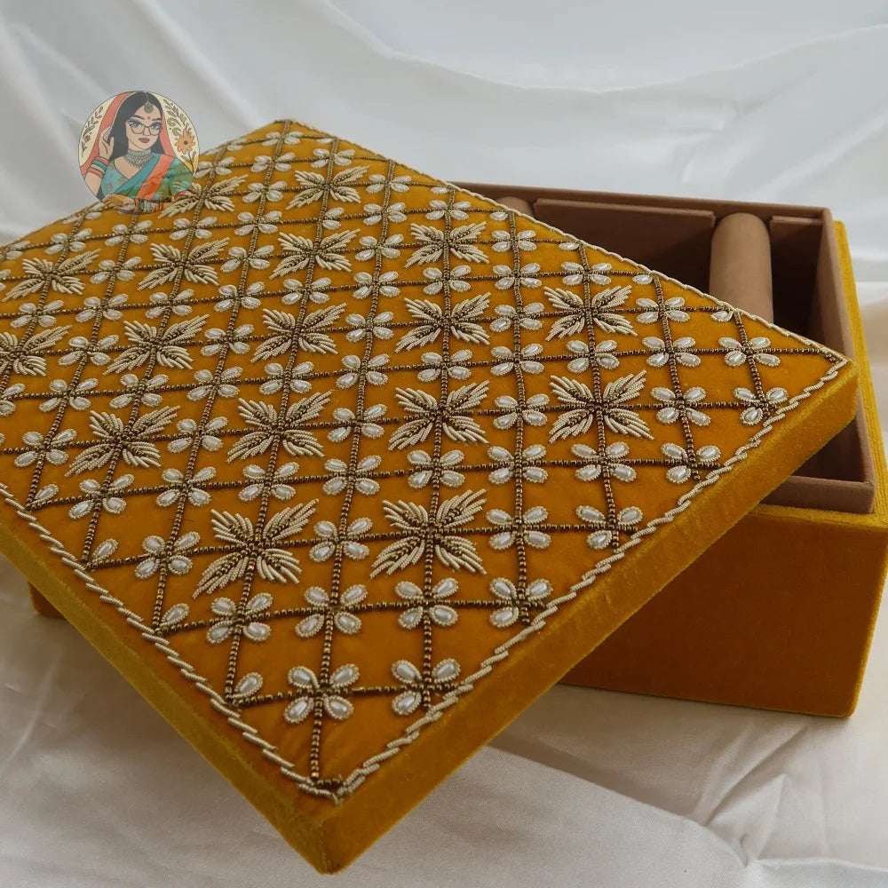 Sahibaa Bangle Organizer - Mustard