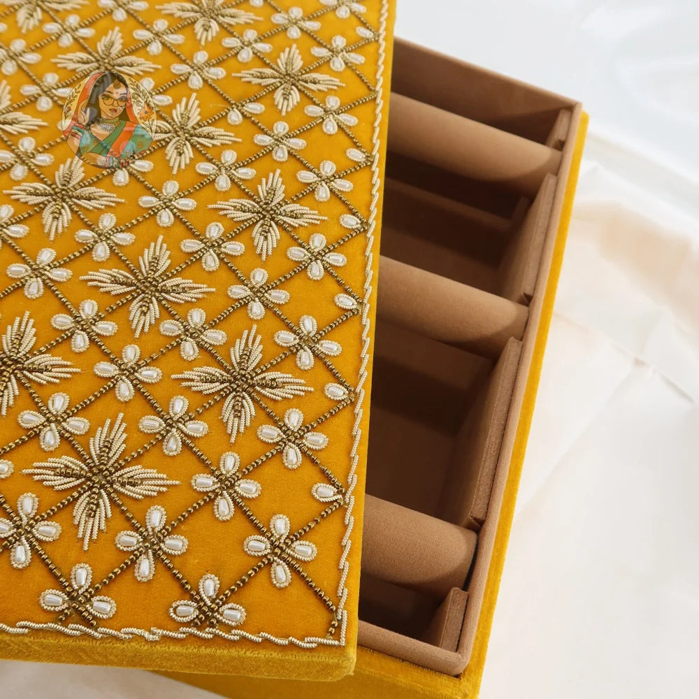 Sahibaa Bangle Organizer - Mustard