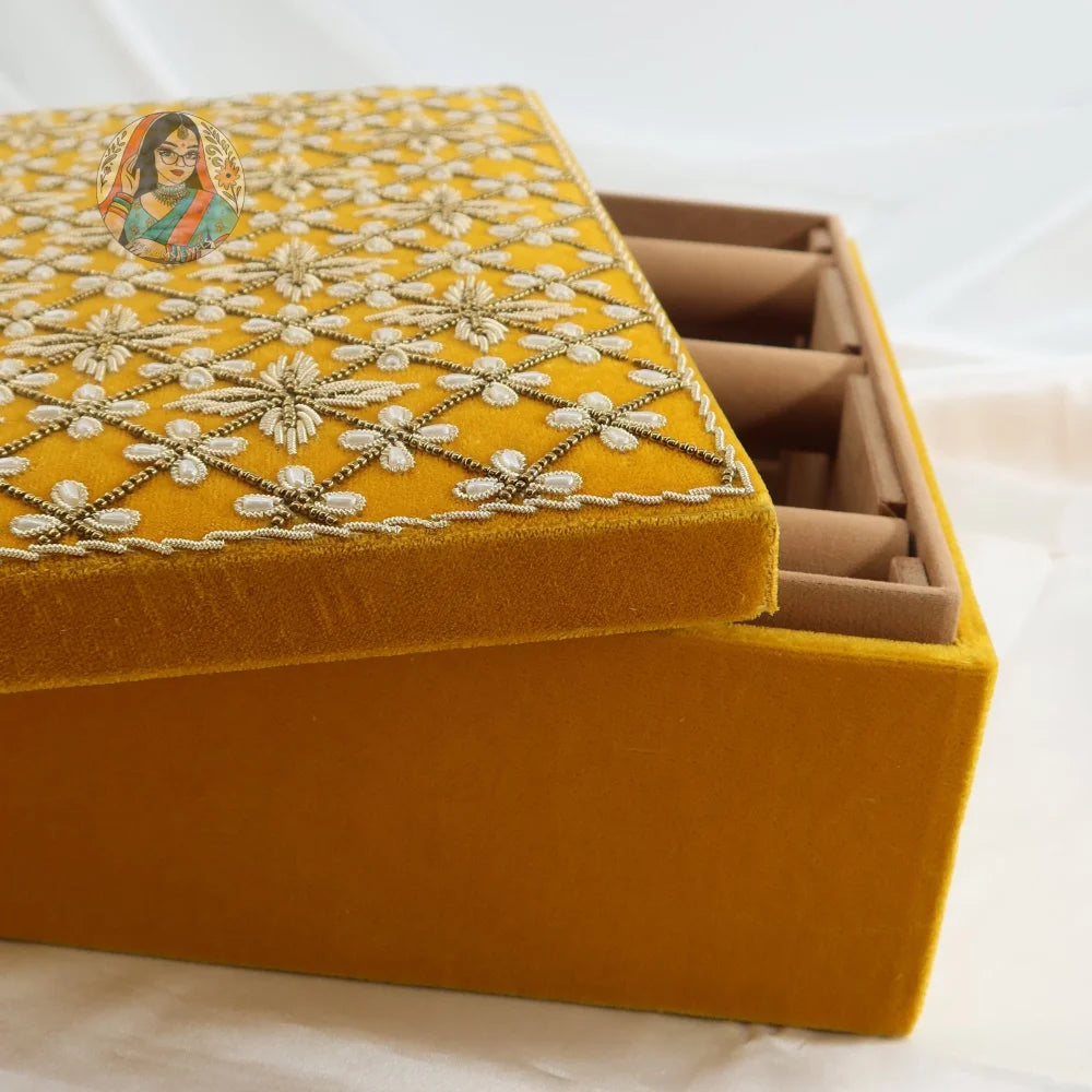 Sahibaa Bangle Organizer - Mustard