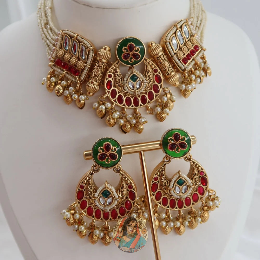 Sakshi Heritage Necklace Set