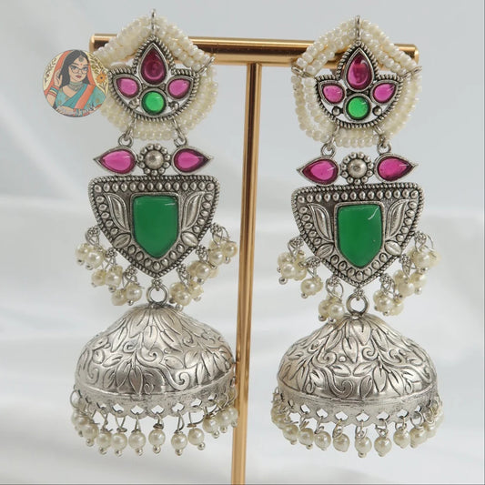 Sameera Silver Earrings - A