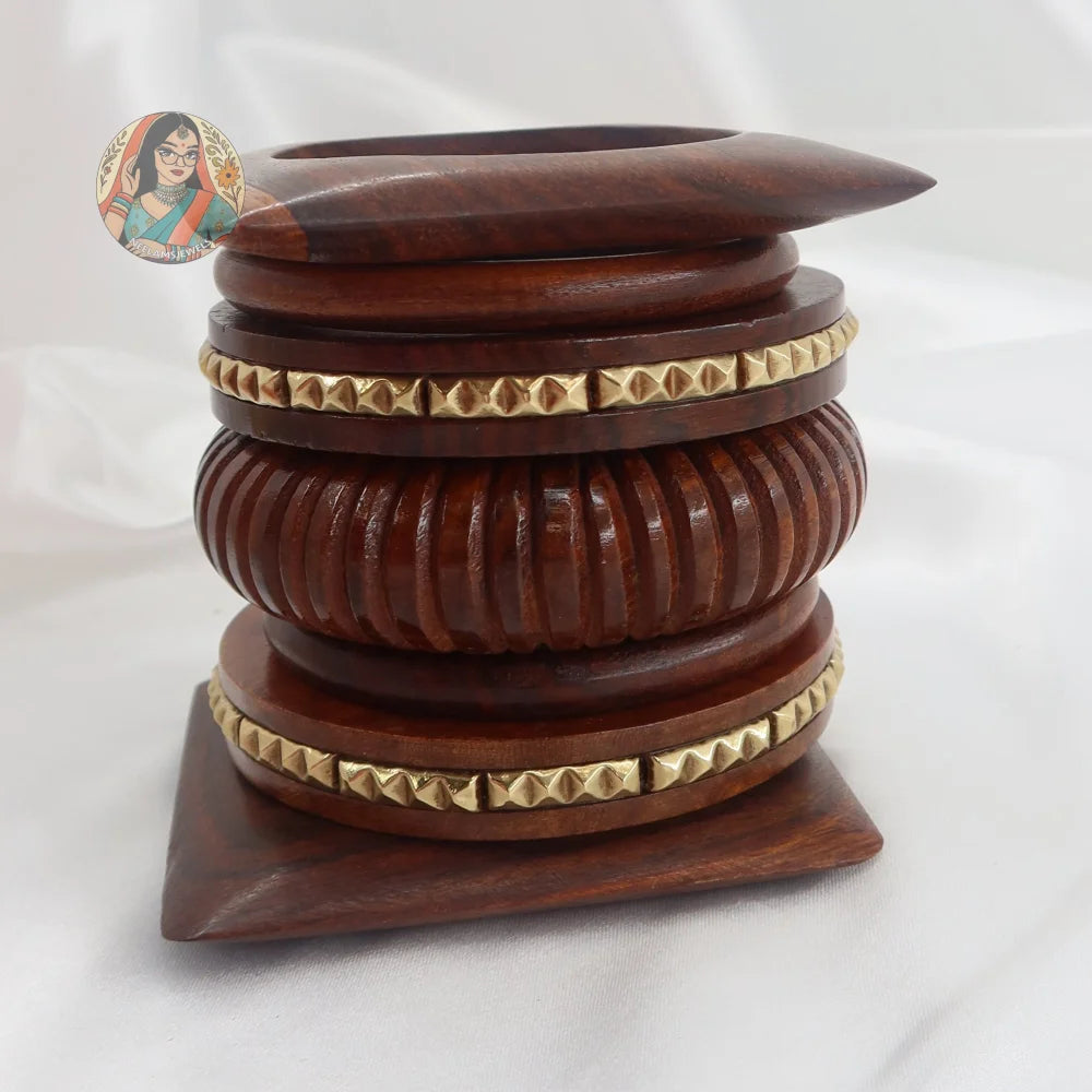 Samira Wooden Bangle Stack