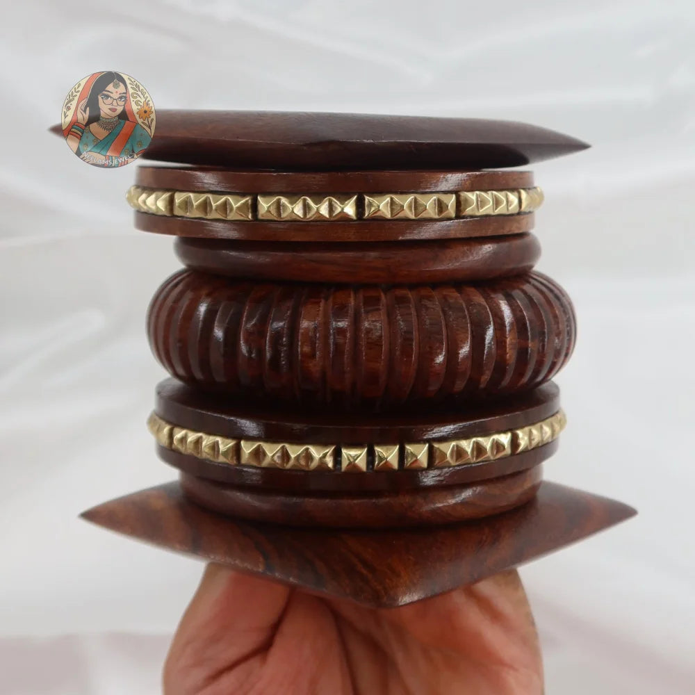Samira Wooden Bangle Stack