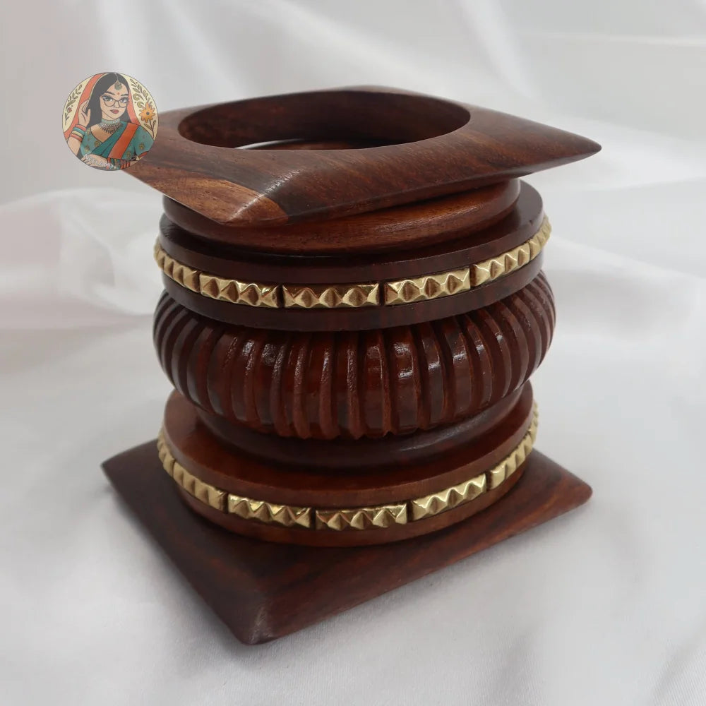Samira Wooden Bangle Stack