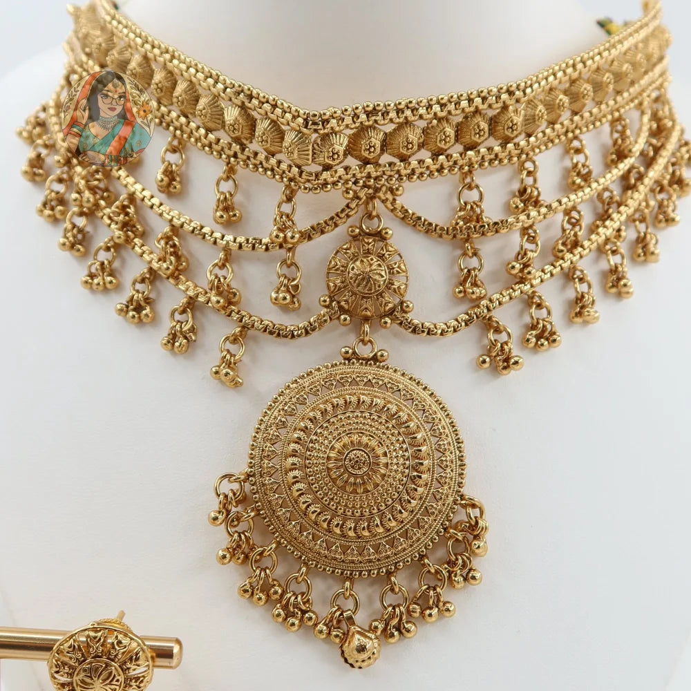 Samirah Gold Necklace Set