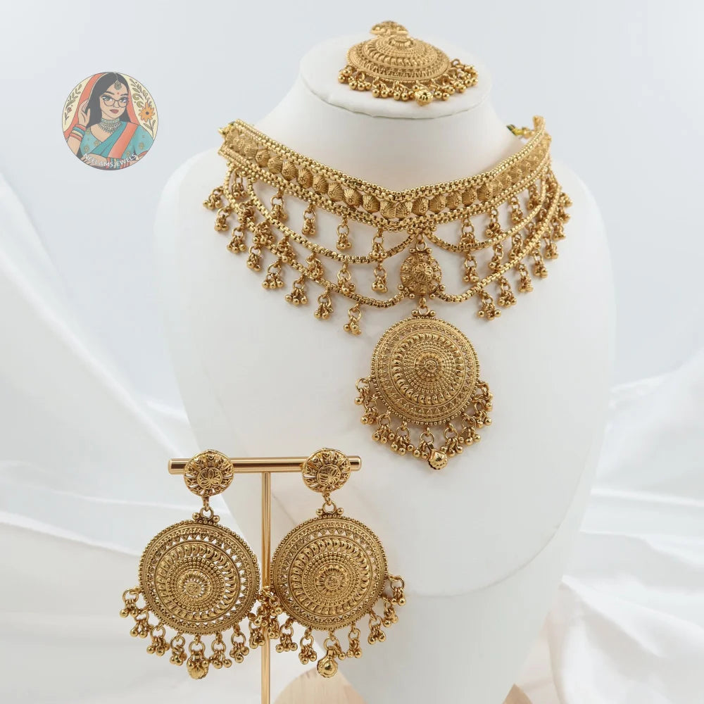 Samirah Gold Necklace Set