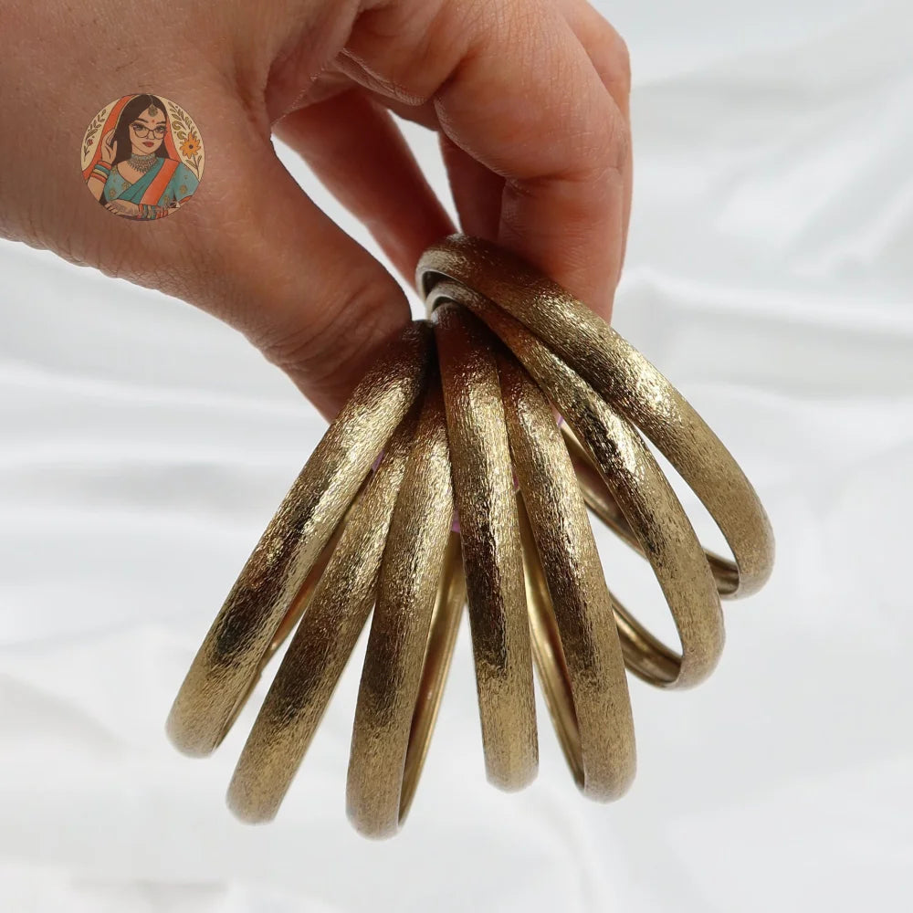 Sanjana Matte Bangle Stack (Mehndi)
