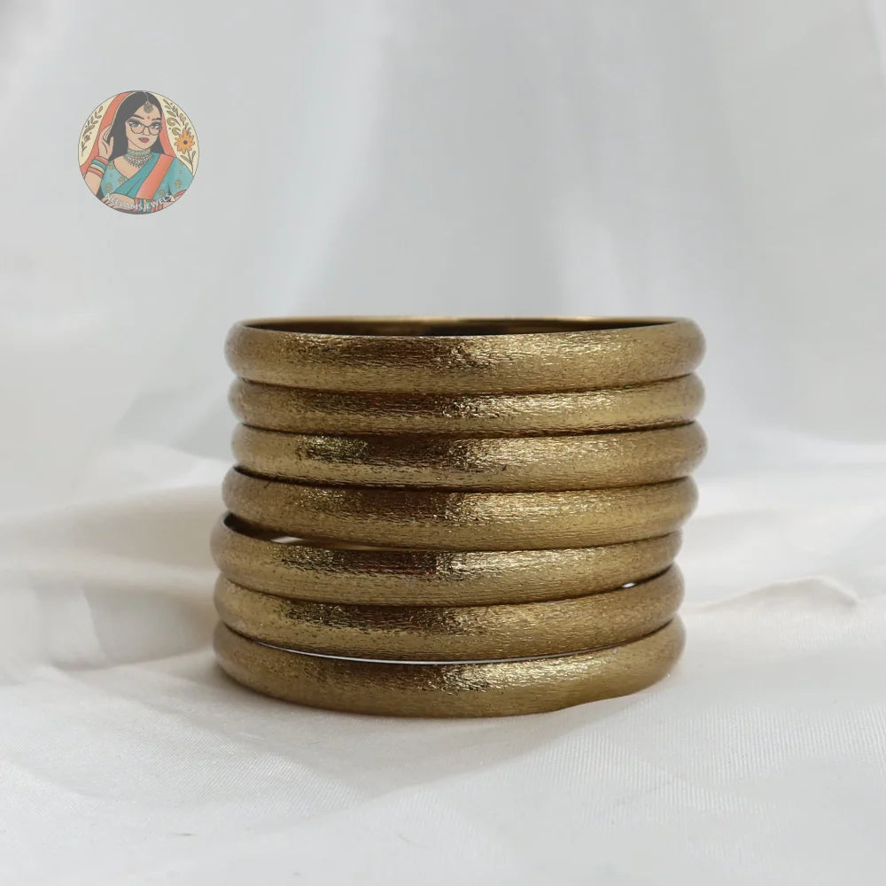 Sanjana Matte Bangle Stack (Mehndi)