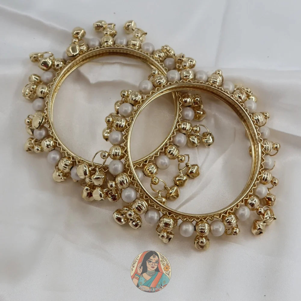 Sara Ghungroo Bangles (Gold)