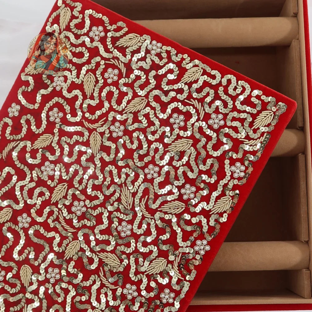 Sassi Bangle Organizer - Red