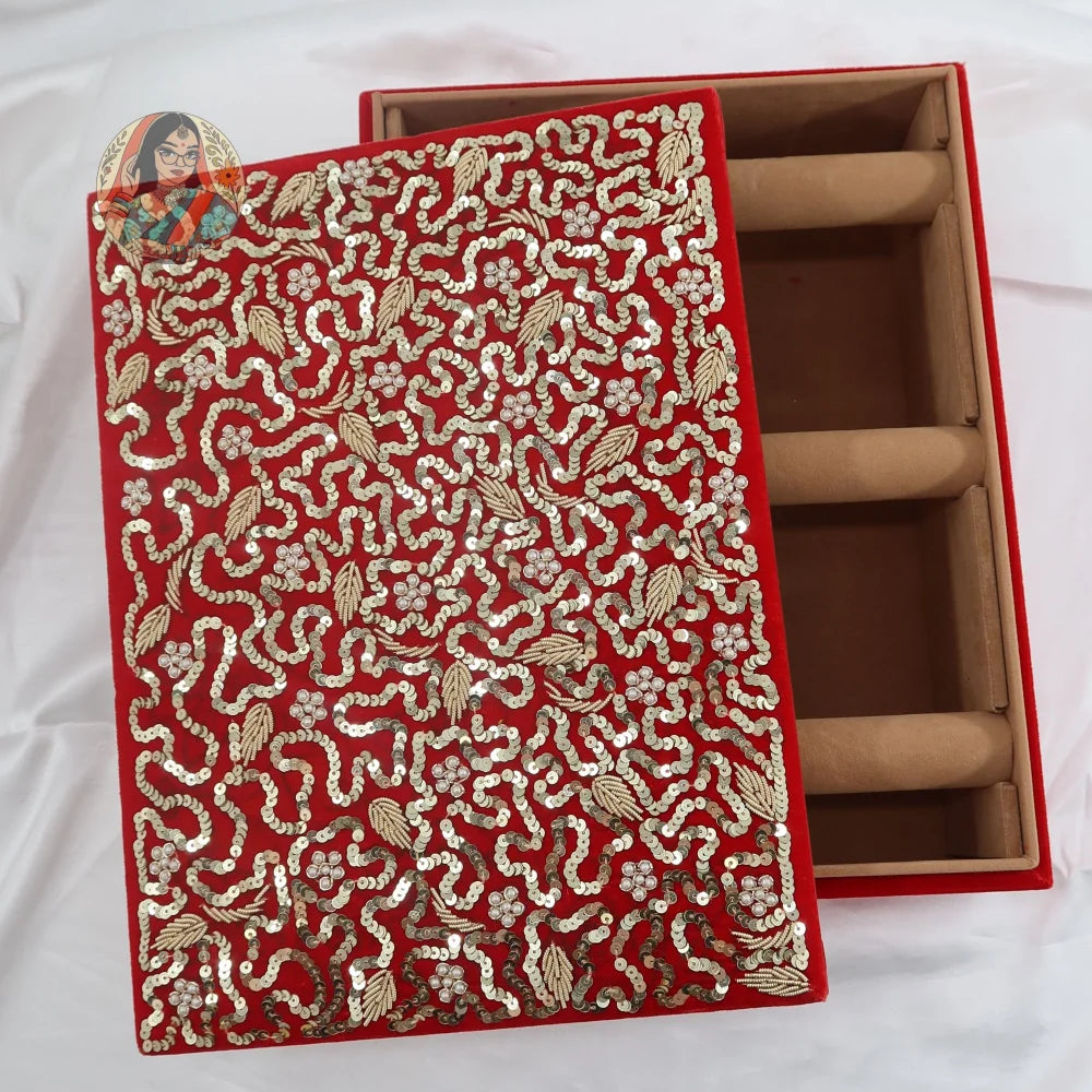 Sassi Bangle Organizer - Red