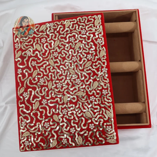 Sassi Bangle Organizer - Red